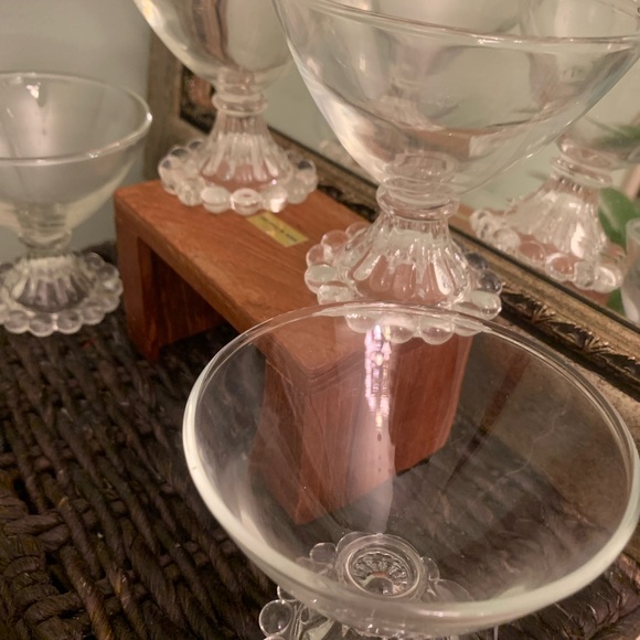 Set of Four Candlewick-Style Compote Dessert Dishes - Picture 5 of 8